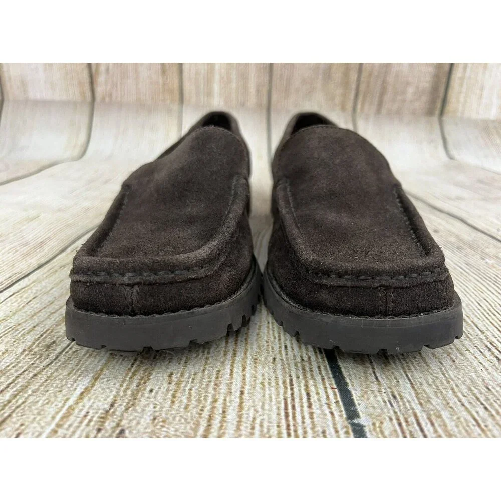 High Sierra Suede Women Loafers Moccasin 8.5M Chocolate Brown Casual Comfort‎